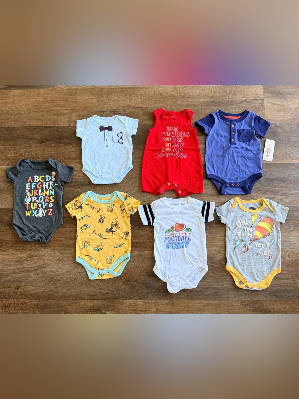 CAT & JACK | DR SEUSS | Baby Bundle | Onesies Romper Set | 7 Piece Lot